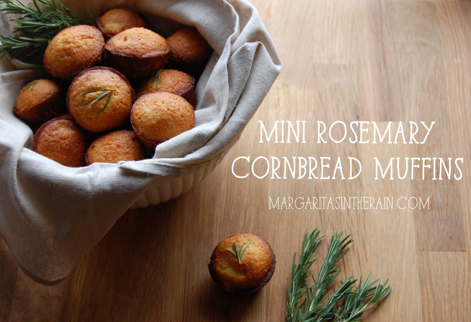 Mini Rosemary Cornbread muffins