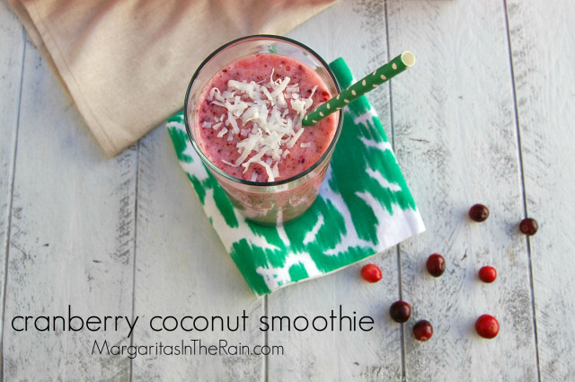 cranberry coconut smoothie